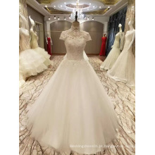 Nova chegada 2017 Top Princess Marriage Floor Length Wedding Dresses